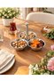 Luxury 304 Quality Stainless Steel 3-Compartment Snack Bowl with Top Handle, Presentation Bowl - 4