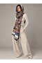 Vintage Bag Patterned Navy Blue Pareo 80X180 Shal Sal3003