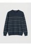 Esvab • Modern & Distinctive Zero Roba Collar Striped Men's Knitwear Sweater - 6