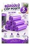 Drawstring Garbage Bag with Lavender Scent 65×70 cm Large Size 5 Rolls Durable Leak-Proof Thick Garbage Bag