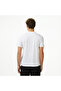 Men's Regular Fit Round Neck Cotton Logo Detailed Short Sleeve White T-Shirt - 3