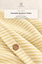 Yellow Yarn Dyed Ranforce Cotton Single Striped Buttoned Duvet Cover Set 160X220 cm - 2
