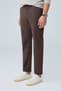 Men's Comfort Fit Premium Polyamide Fabric Jogger Brown Trousers - 252Dngr - 6