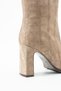 Lilian Women's Genuine Leather Suede Mink Pointed Boots - 6
