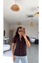 Brown Short Sleeve Soft Knit Cardigan