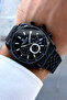 100% Original Black Steel Stainless Cord Men's Wrist Watch Bracelet Gift - 5