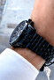 100% Original Black Steel Stainless Cord Men's Wrist Watch Bracelet Gift - 7