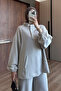 Women's Cupra Modal Fabric Comfortable Cut Hooded Hijab Set 3233 Beige - Premium Series - 2