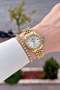 Gold Color 28 mm Women's Wristwatch with Gift Packaging - 4