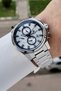 Silver Navy Blue Color 44 mm Inner Indicators Active Gift Packaged Men's Wristwatch