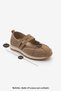 Women's Suede Mary Jane Double Strap Retro Sneaker Casual Sports Ballerina Shoes Hopato Camel Suede - 8