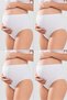Pack of 4 Women's White Cotton Lycra High Waist Maternity Panties