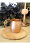 Copper Cup Chubby Mug Hammer Forged Matte Set of 2 (Without Tin) - 5