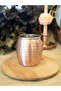Copper Cup Chubby Cocktail Hammer Forged Model Matte Copper Color - 5