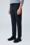 Men's Elastic Waist Comfort Fit Trousers Black 0170Ddngr - 6