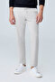 Men's Comfort Fit Trousers with Elastic Waist Beige 0170Ddngr - 4
