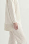 Waist Drawstring Zippered Jacket Pantalon Double Cream Set 1683 - 2