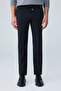 Men's Elastic Waist Comfort Fit Trousers Black 0170Ddngr - 4
