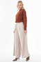 Half Turtleneck Viscose Knitwear Tunic Red Brown - 4