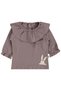 Rabbit Printed Drawstring Sleeve Sweatshirt for 6-18 Months - Brown