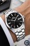 Steel Band with Calendar, Steel Case Men's Wristwatch Bracelet Gift Silver-Black Sdslz004 - 4