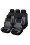 GRAY Car Seat Covers Full Set Front Split Rear Bench For Car Universal Cloth SUV Sedan Van Au