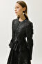 MARY Evening Dress Jacquard Skirt Black - 4