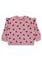 Heart Patterned Sweatshirt for 2-5 Years Old - Pink