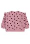 Heart Patterned Sweatshirt for 2-5 Years Old - Pink - 2