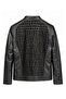 Rivano Crocodile Black Men's Genuine Leather Jacket - 7