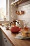 Taşev T0080 Linden Hyacinth Cast Iron Teapot 300 ml Red Cast Iron Teapot - 4
