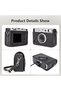 حافظة كاميرا واقية من البولي يوريثان لكاميرا Instax Mini EVO، غطاء بتصميم عتيق مع حزام كتف قابل للتعديل - 3
