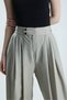 Mara Stone Color Trousers with Belt Detail - 7