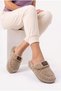 Women's Plush House Slippers Closed Toe Furry Inside Non-Slip Sole Winter Women's House Dowry Slippers 4 Seasons - 5