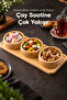 3 Round Bowl Bamboo Snack Bowl with Tray - 5