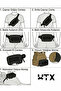 Grovuxa Black Color Multi-Compartment Unisex Outdoor Waist and Shoulder Bag - 6