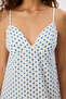 Ecru Vacation Polka Dot Patterned Nightgown - 2