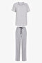 Light Gray Mama Cozy Day Pants Pajama Set - 5