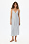 Ecru Vacation Polka Dot Patterned Nightgown - 3