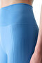Blue Stitch-Free Seamless High Waist Leggings - 4