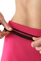Pink Seamless Stitch-Free Foldable High Waist Leggings - 5