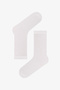 White Basic Ribbed Cotton 3 Pairs of Socks - 4