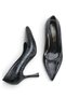 Exito Coffee Vegan Leather 9 cm Stiletto Heels with Pointed Toe, Women's Shoes. - 2
