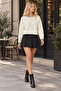 White Women's Oversize Soft Texture Sweater - 2
