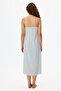 Ecru Vacation Polka Dot Patterned Nightgown