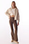 Brown Spanish Flare Soft Feel Leggings - 4