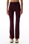 Burgundy Spanish Flare Soft Feel Leggings - 2