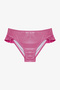 Pink Girl's Shiny Triangle Bikini Set - 3