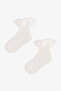 Girl's White Frill Detailed Sock Socks