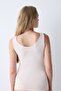 Light Beige V-Neck Tank Top - 4